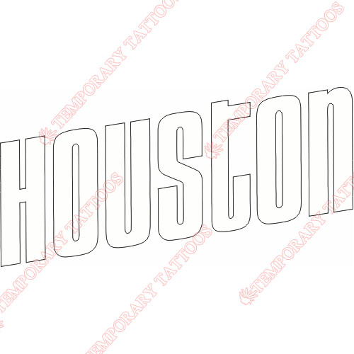 Houston Rockets Customize Temporary Tattoos Stickers NO.1020